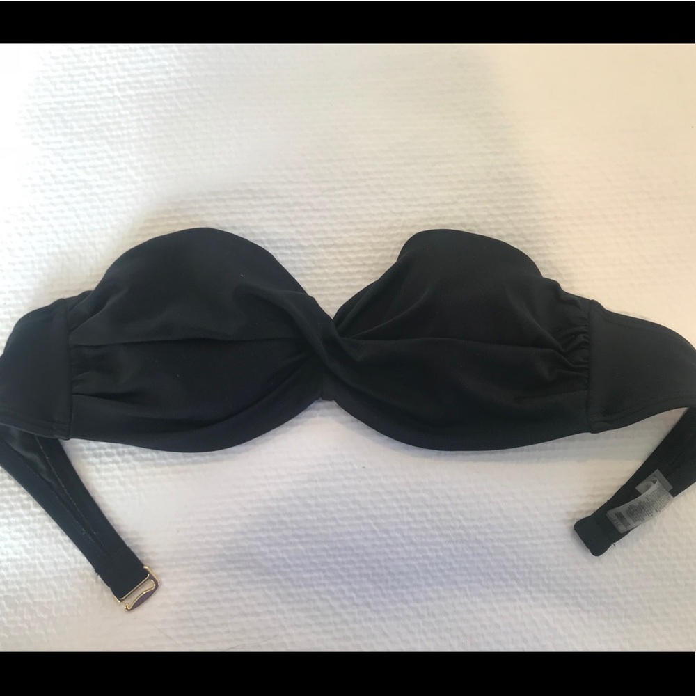 Victoria’s Secret 34B Black Structured Swim Top